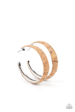 Load image into Gallery viewer, A CORK In The Road Silver Earrings - Paparazzi Accessories
