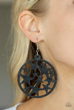 Load image into Gallery viewer, Cosmic Paradise Black Earrings - Paparazzi Accessories
