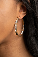 Load image into Gallery viewer, Borderline Brilliance Gold Earrings Paparazzi 
