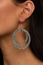 Load image into Gallery viewer, Rounded Out Silver Earrings Paparazzi 
