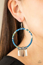 Load image into Gallery viewer, Garden Chimes Blue Earrings - Paparazzi Accessories
