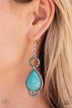Load image into Gallery viewer, River Cruzin’ Blue Earrings - Paparazzi Accessories
