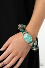Load image into Gallery viewer, Glaze of Glory Blue Bracelet - Paparazzi Accessories
