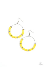 Load image into Gallery viewer, Loudly Layered Yellow Earrings - Paparazzi Accessories
