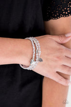 Load image into Gallery viewer, Really Romantic Silver Bracelet - Paparazzi Accessories
