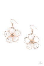 Load image into Gallery viewer, Petal Power Rose Gold Earrings - Paparazzi Accessories
