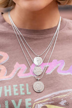 Load image into Gallery viewer, Caviar Charm Silver Necklace - Paparazzi Accessories
