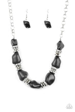 Load image into Gallery viewer, Stunningly Stone Age Black Necklace - Paparazzi Accessories
