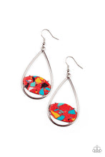 Load image into Gallery viewer, Tropical Terrazzo Red Earrings - Paparazzi Accessories
