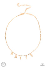 Load image into Gallery viewer, Say My Name Gold Necklace - Paparazzi Accessories
