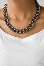 Load image into Gallery viewer, Heavyweight Champion Black Necklace - Paparazzi Accessories
