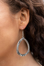 Load image into Gallery viewer, Terra Topography Silver Earrings - Paparazzi Accessories
