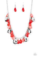 Load image into Gallery viewer, Hurricane Season Red Necklace - Paparazzi Accessories
