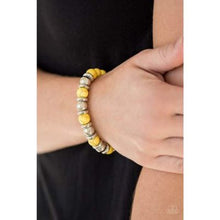 Load image into Gallery viewer, Across The Mesa Yellow Bracelet Paparazzi
