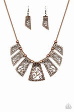 Load image into Gallery viewer, Vintage Vineyard Copper Necklace - Paparazzi Accessories

