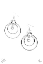 Load image into Gallery viewer, Dapperly Deluxe White Earrings - Paparazzi Accessories
