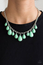Load image into Gallery viewer, Jaw-Dropping Diva Green Necklace Paparazzi

