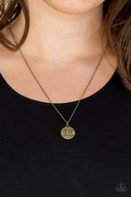Load image into Gallery viewer, Find Joy Brass Necklace - Paparazzi Accessories
