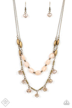 Load image into Gallery viewer, Sheen Season Brass Necklace - Paparazzi Accessories
