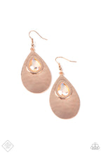 Load image into Gallery viewer, Tranquil Trove Rose Gold Earrings - Paparazzi Accessories
