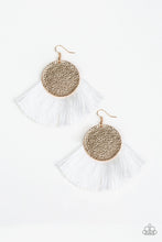Load image into Gallery viewer, Foxtrot Fringe Gold Earrings - Paparazzi Accessories
