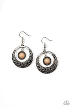 Load image into Gallery viewer, Wandering Waikiki Brown Earrings - Paparazzi Accessories
