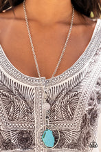 Load image into Gallery viewer, Keep the PIECE Blue Necklace - Paparazzi Accessories
