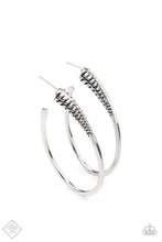Load image into Gallery viewer, Fully Loaded Silver Earrings - Paparazzi Accessories
