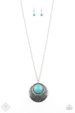 Load image into Gallery viewer, Medallion Meadow Blue Necklace - Paparazzi Accessories
