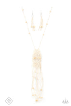 Load image into Gallery viewer, Macrame Majesty White Necklace - Paparazzi Accessories
