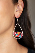 Load image into Gallery viewer, Tropical Terrazzo Red Earrings - Paparazzi Accessories
