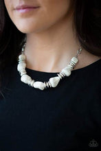 Load image into Gallery viewer, Stunningly Stone Age White Necklace Paparazzi 
