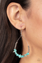 Load image into Gallery viewer, Come Out Of Your SHALE Blue Earrings - Paparazzi Accessories
