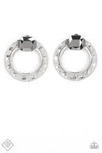 Load image into Gallery viewer, Smoldering Scintillation Silver Earrings - Paparazzi Accessories

