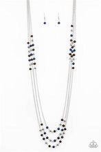 Load image into Gallery viewer, Seasonal Sensation Blue Necklace - Paparazzi Accessories
