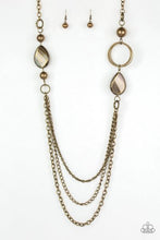 Load image into Gallery viewer, Rebels Have More Fun Brass Necklace - Paparazzi Accessories
