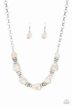 Load image into Gallery viewer, Stunningly Stone Age White Necklace - Paparazzi Accessories
