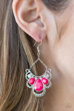 Load image into Gallery viewer, Caribbean Royalty Pink Earrings Paparazzi
