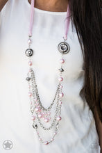 Load image into Gallery viewer, All The Trimmings Pink Necklace Paparazzi

