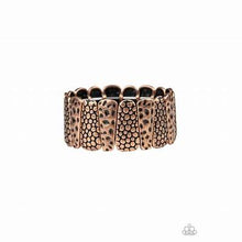 Load image into Gallery viewer, Texture Takedown Copper Bracelet - Paparazzi Accessories
