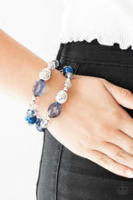 Load image into Gallery viewer, Downtown Dazzle Blue Bracelet Paparazzi 
