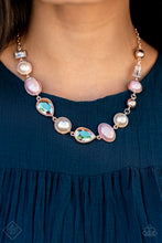 Load image into Gallery viewer, Nautical Nirvana Rose Gold Necklace - Paparazzi Accessories
