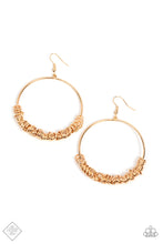 Load image into Gallery viewer, Retro Ringleader Gold Earrings - Paparazzi Accessories

