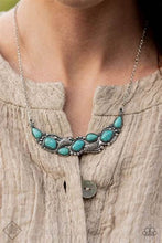 Load image into Gallery viewer, Cottage Garden Blue Necklace - Paparazzi Accessories
