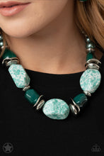 Load image into Gallery viewer, In Good Glazes Blue Necklace - Paparazzi Accessories
