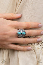 Load image into Gallery viewer, Eco Essence Blue Ring - Paparazzi Accessories
