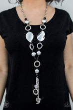 Load image into Gallery viewer, Total Eclipse of the Heart Silver Necklace - Paparazzi Accessories
