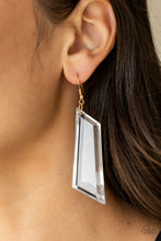 Load image into Gallery viewer, The Final Cut Gold Earrings - Paparazzi Accessories
