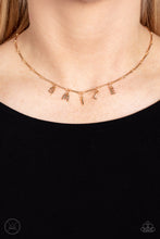 Load image into Gallery viewer, Say My Name Gold Necklace - Paparazzi Accessories

