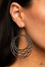 Load image into Gallery viewer, Urban Lineup Black Earrings Paparazzi 
